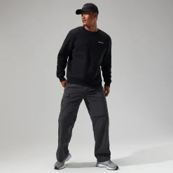 Berghaus Logo Crew für Herren - Schwarz-Herren Hoodies Und Sweatshirts