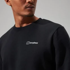 Berghaus Logo Crew für Herren - Schwarz-Herren Hoodies Und Sweatshirts