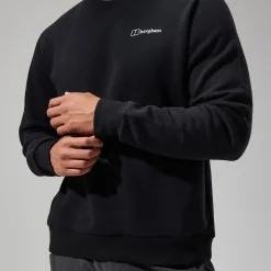 Berghaus Logo Crew für Herren - Schwarz-Herren Hoodies Und Sweatshirts