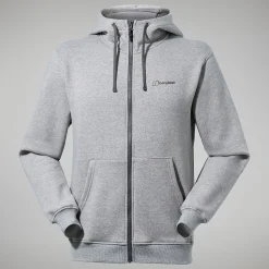 Berghaus Logo Full Zip Hoodie für Herren - Dunkelgrau-Herren Hoodies Und Sweatshirts | Fleece