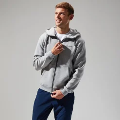 Berghaus Logo Full Zip Hoodie für Herren - Dunkelgrau-Herren Hoodies Und Sweatshirts | Fleece