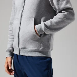 Berghaus Logo Full Zip Hoodie für Herren - Dunkelgrau-Herren Hoodies Und Sweatshirts | Fleece