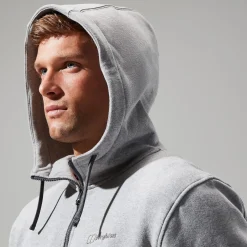 Berghaus Logo Full Zip Hoodie für Herren - Dunkelgrau-Herren Hoodies Und Sweatshirts | Fleece