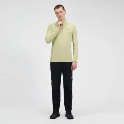 Berghaus 24/7 Long Sleeve Half Zip Tech T-Shirt für Herren - Beige-Herren Baselayer