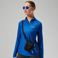 Berghaus 24/7 Long Sleeve Half Zip Tech T-Shirt für Damen - Blau-Damen Baselayer