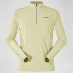 Berghaus 24/7 Long Sleeve Half Zip Tech T-Shirt für Herren - Beige-Herren Baselayer