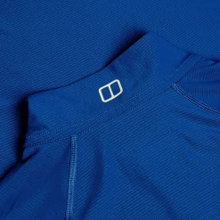 Berghaus 247 Long Sleeve Half Zip Tech T-Shirt für Damen - Blau-Damen Baselayer