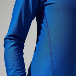 Berghaus 24/7 Long Sleeve Half Zip Tech T-Shirt für Damen - Blau-Damen Baselayer