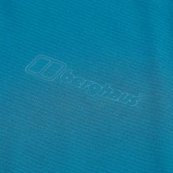 Berghaus 24/7 Long Sleeve Half Zip Tech T-Shirt für Damen - Türkis-Damen Baselayer