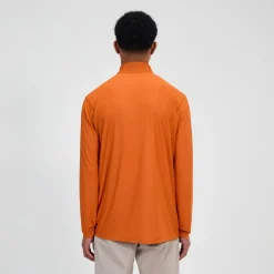 Berghaus 24/7 Long Sleeve Half Zip Tech T-Shirt für Herren - Orange-Herren Baselayer