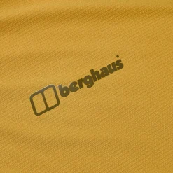 Berghaus 247 Long Sleeve Half Zip Tech T-Shirt für Herren - Gelb-Herren Baselayer