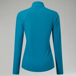 Berghaus 24/7 Long Sleeve Half Zip Tech T-Shirt für Damen - Türkis-Damen Baselayer