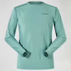 Berghaus 24/7 Long Sleeve Tech T-Shirt für Herren - Grün-Herren Baselayer