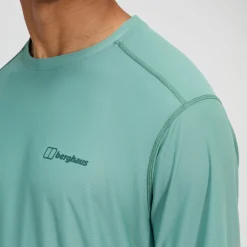 Berghaus 24/7 Long Sleeve Tech T-Shirt für Herren - Grün-Herren Baselayer