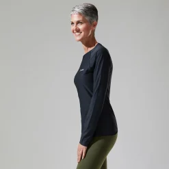 Berghaus 24/7 Long Sleeve T-Shirt für Damen - Schwarz-Damen Baselayer