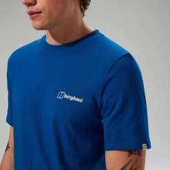 Berghaus Mountain Art Herren-T-Shirt - Blau-Herren T-shirts
