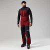 Berghaus MTN Arete Descend GTX Bib Pants für Herren - Dunkelrot/Schwarz-Herren Überhosen | Lange Hosen