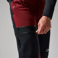 Berghaus MTN Arete Descend GTX Bib Pants für Herren - Dunkelrot/Schwarz-Herren Überhosen | Lange Hosen