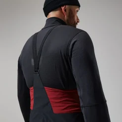 Berghaus MTN Arete Descend GTX Bib Pants für Herren - Dunkelrot/Schwarz-Herren Überhosen | Lange Hosen