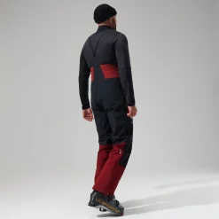 Berghaus MTN Arete Descend GTX Bib Pants für Herren - Dunkelrot/Schwarz-Herren Überhosen | Lange Hosen