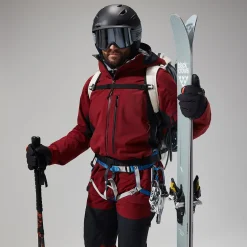 Berghaus MTN Arete Descend GTX Jacken für Herren - Dunkelrot/Schwarz-Herren Wasserdicht