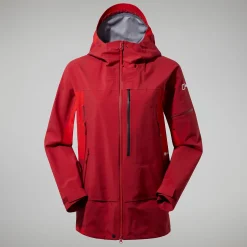 Berghaus MTN Arete Descend GTX Jacken für Damen - Rot-Damen Wasserdicht