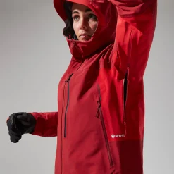 Berghaus MTN Arete Descend GTX Jacken für Damen - Rot-Damen Wasserdicht