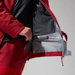Berghaus MTN Arete Descend GTX Jacken für Damen - Rot-Damen Wasserdicht