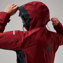 Berghaus MTN Arete Descend GTX Jacken für Herren - Dunkelrot/Schwarz-Herren Wasserdicht