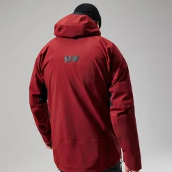 Berghaus MTN Arete Descend GTX Jacken für Herren - Dunkelrot/Schwarz-Herren Wasserdicht