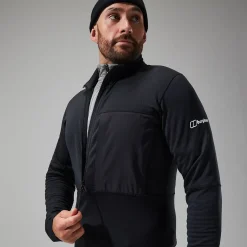 Berghaus MTN Arete LB Half Zip Fleece für Herren - Schwarz-Herren Fleece