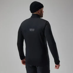 Berghaus MTN Arete LB Half Zip Fleece für Herren - Schwarz-Herren Fleece