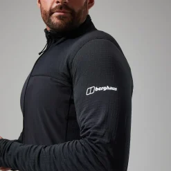Berghaus MTN Arete LB Half Zip Fleece für Herren - Schwarz-Herren Fleece