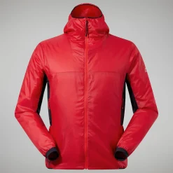 Berghaus MTN Arete LB Synthetischer Hoodie für Herren - Rot/Schwarz-Herren Hoodies Und Sweatshirts