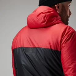 Berghaus MTN Arete LB Synthetischer Hoodie für Herren - Rot/Schwarz-Herren Hoodies Und Sweatshirts