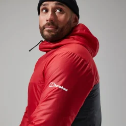 Berghaus MTN Arete LB Synthetischer Hoodie für Herren - Rot/Schwarz-Herren Hoodies Und Sweatshirts