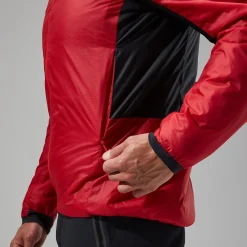 Berghaus MTN Arete LB Synthetischer Hoodie für Herren - Rot/Schwarz-Herren Hoodies Und Sweatshirts