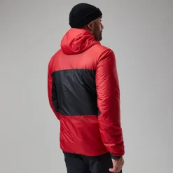 Berghaus MTN Arete LB Synthetischer Hoodie für Herren - Rot/Schwarz-Herren Hoodies Und Sweatshirts