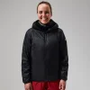 Berghaus MTN Arete Synthetischer Hoodie für Damen - Schwarz/Grau-Damen Isolierend | Lightweight