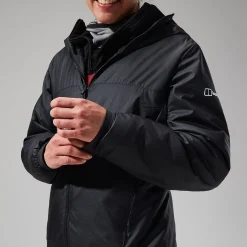 Berghaus MTN Arete Synthetischer Hoodie für Damen - Schwarz/Grau-Damen Isolierend | Lightweight