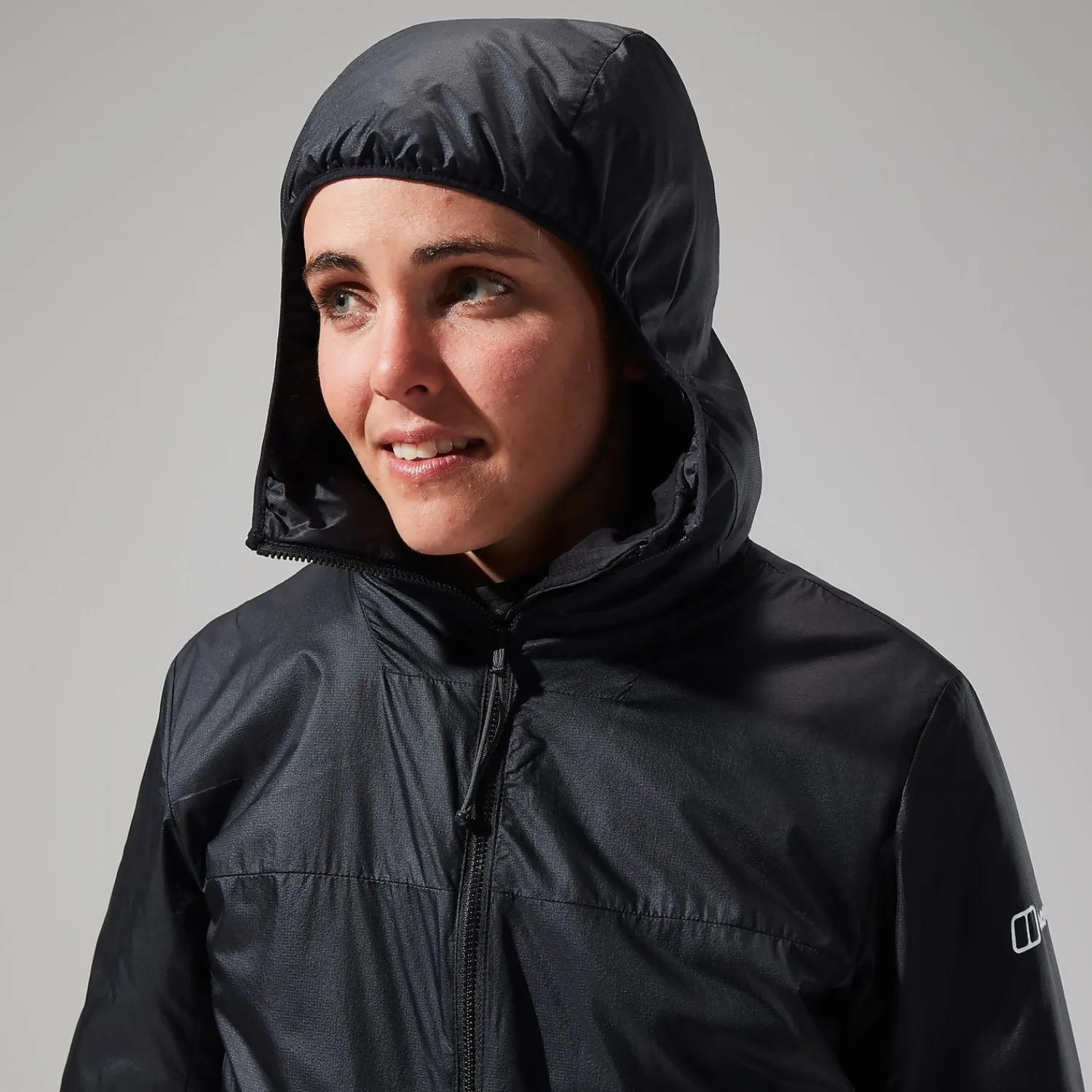 Berghaus MTN Arete Synthetischer Hoodie für Damen - Schwarz/Grau-Damen Isolierend | Lightweight