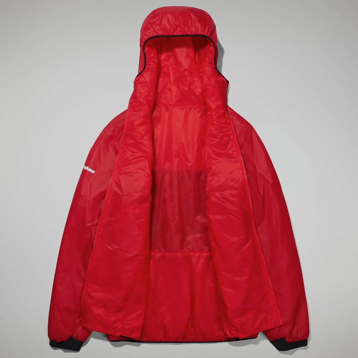 Berghaus MTN Arete Synthetischer Hoodie für Damen - Rot/Schwarz-Damen Isolierend | Lightweight