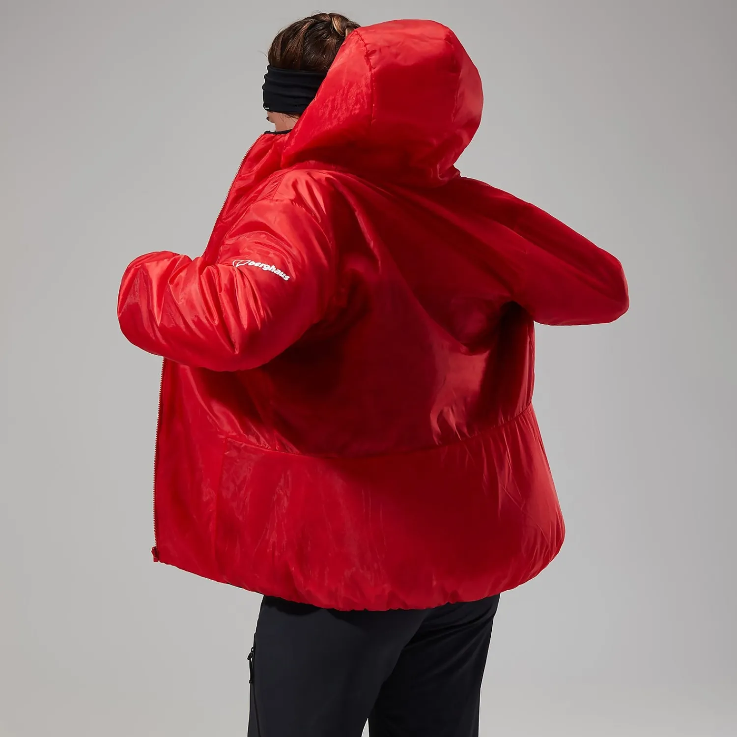 Berghaus MTN Arete Synthetischer Hoodie für Damen - Rot/Schwarz-Damen Isolierend | Lightweight