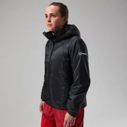 Berghaus MTN Arete Synthetischer Hoodie für Damen - Schwarz/Grau-Damen Isolierend | Lightweight