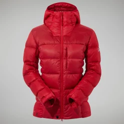 Berghaus MTN Arete Ultra Down Hoodie für Damen - Rot-Damen Isolierend