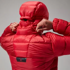 Berghaus MTN Arete Ultra Down Hoodie für Damen - Rot-Damen Isolierend