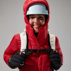 Berghaus MTN Arete Ultra Down Hoodie für Damen - Rot-Damen Isolierend