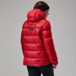 Berghaus MTN Arete Ultra Down Hoodie für Damen - Rot-Damen Isolierend