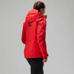 Berghaus MTN Guide Alpine Pro Jacken für Damen - Rot-Damen Wasserdicht | Lightweight