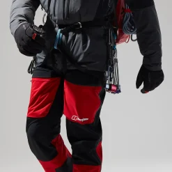 Berghaus MTN Guide GTX Pro Hose für Herren - Schwarz/Rot-Herren Überhosen | Lange Hosen